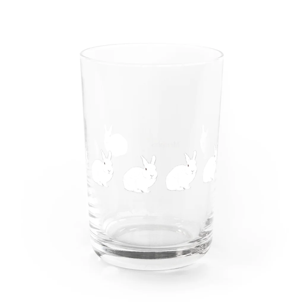 めんふぃすの白うさぎ Water Glass :right