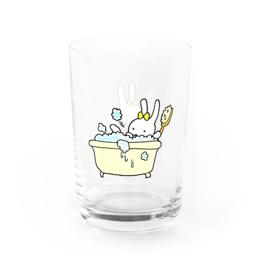 さとうりんごの風呂上りのうさ子 Water Glass :right