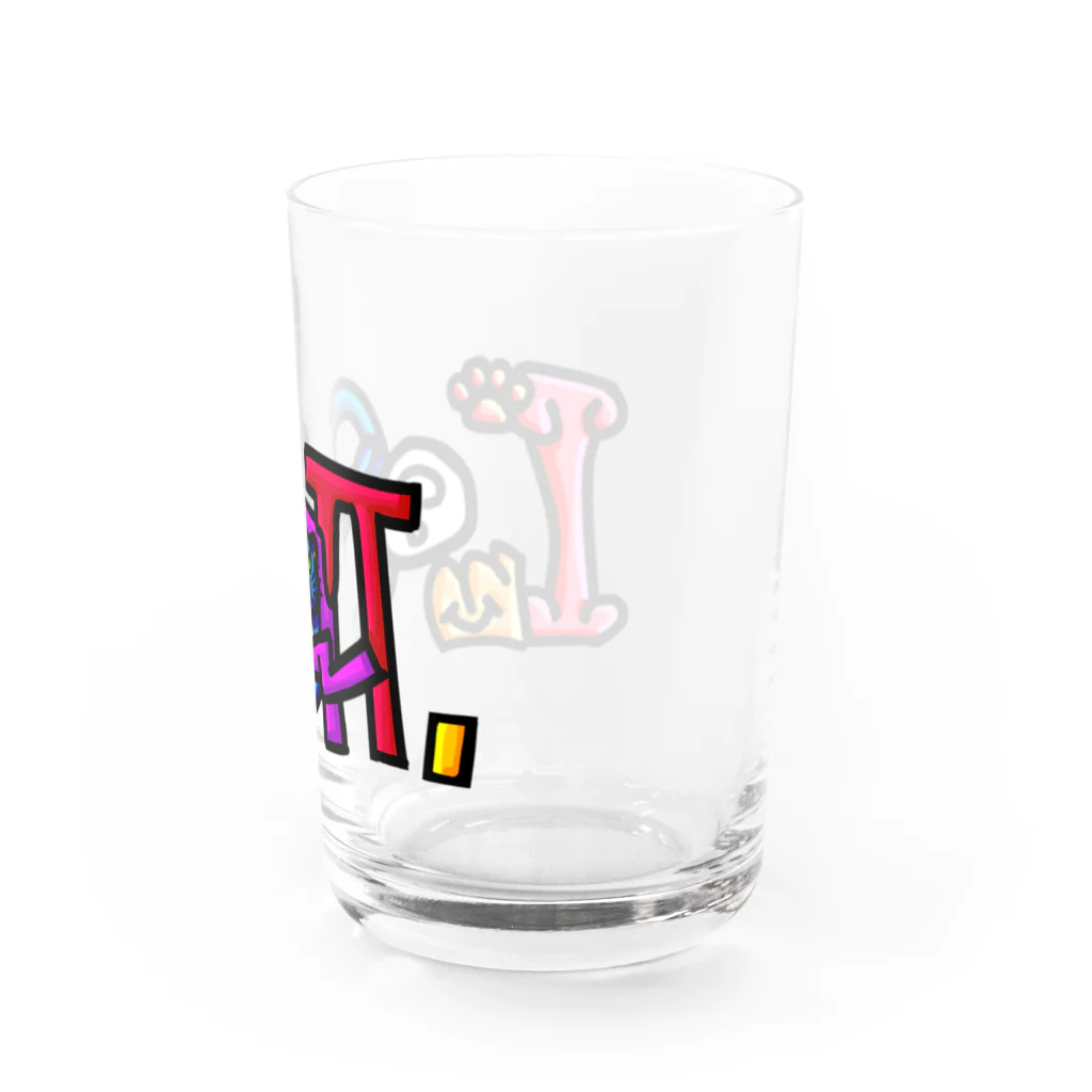 Daoji's Flagのミント「I'm cat.」 Water Glass :right