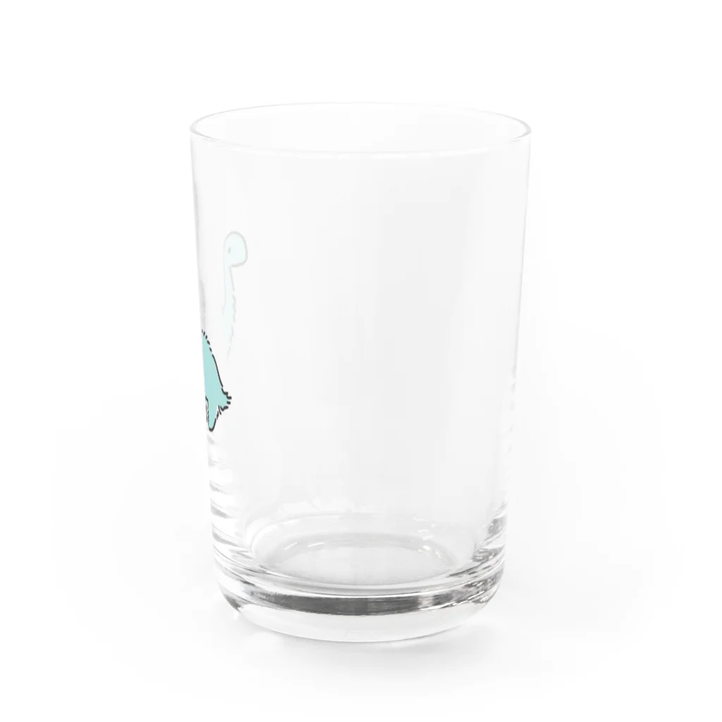 もさサウルスのもさもさモササウルス Water Glass :right