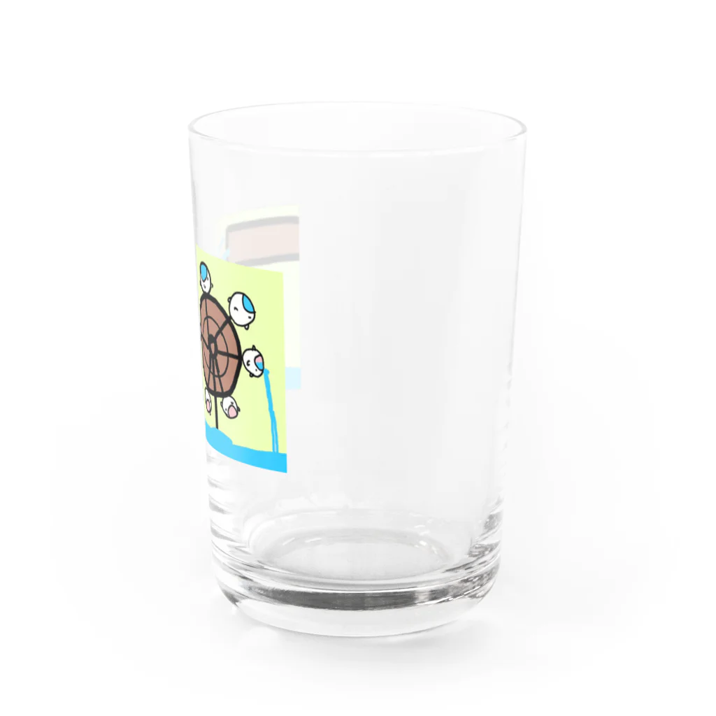 ダイナマイト87ねこ大商会の水車として手伝うねこたちです Water Glass :right