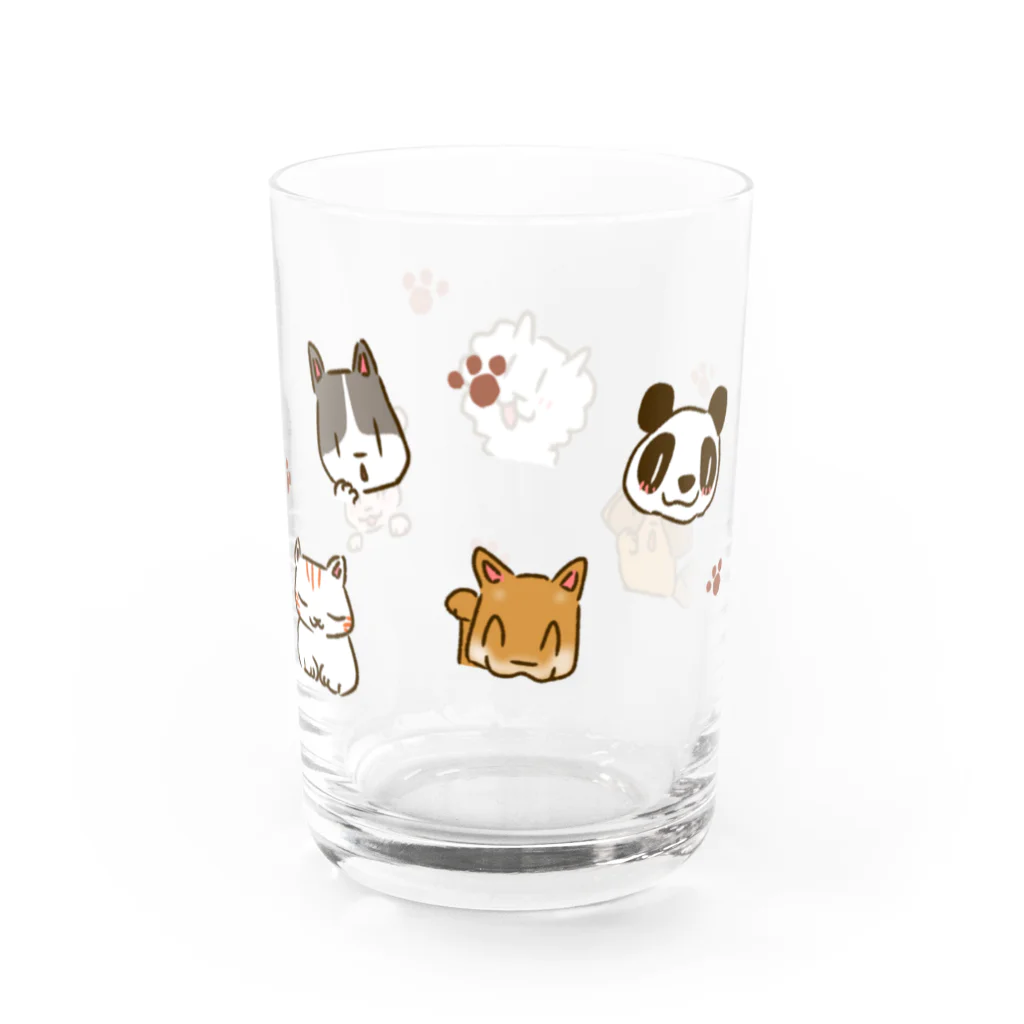 CAFE O MILKのいろんな動物せいぞろい Water Glass :right