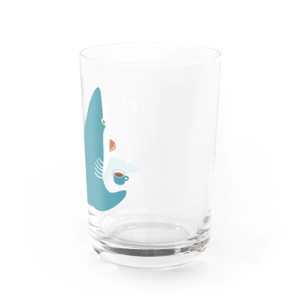 さかたようこ / サメ画家のほっとひと息サメ〈濃いめの地色向け〉  Water Glass :right