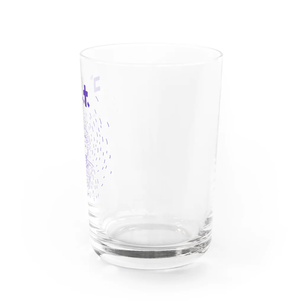 NIKORASU GOのダジャレデザイン「ゴッホ」 Water Glass :right