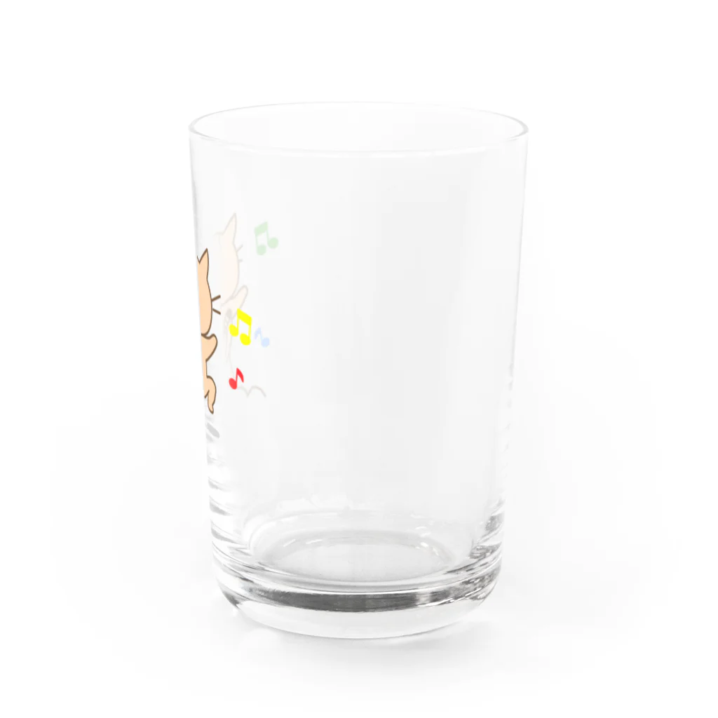eigoyaのすきっぷする茶トラ猫 Water Glass :right