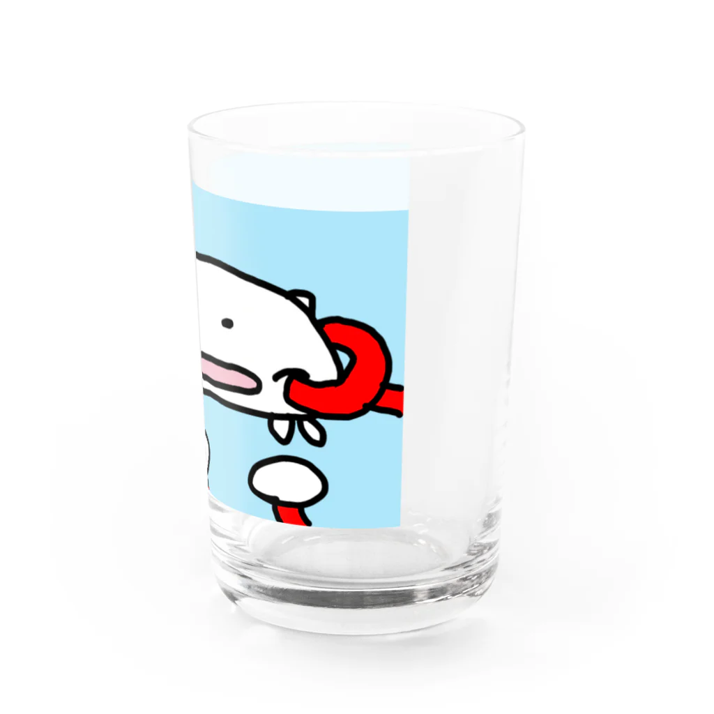 ダイナマイト87ねこ大商会のカニマッサージをうけるねこです Water Glass :right