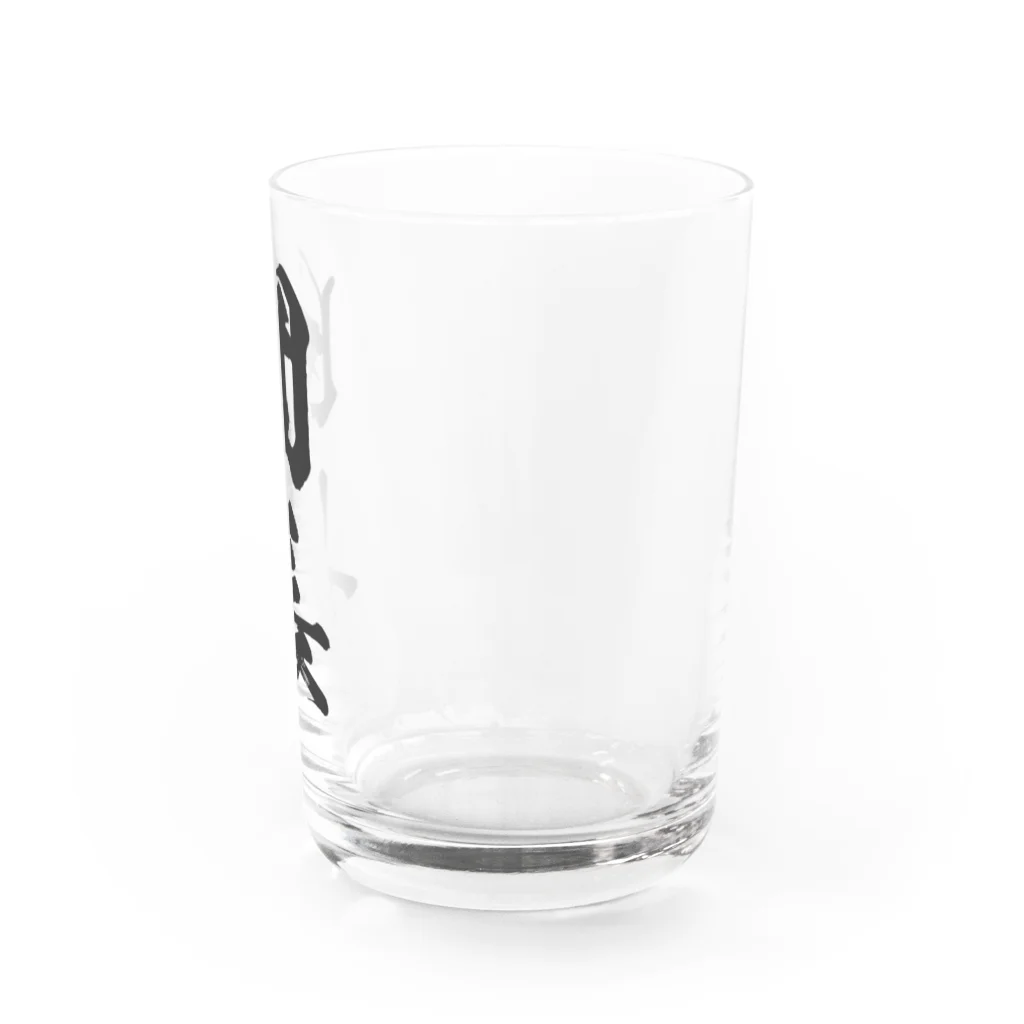 風天工房の団長（黒） Water Glass :right