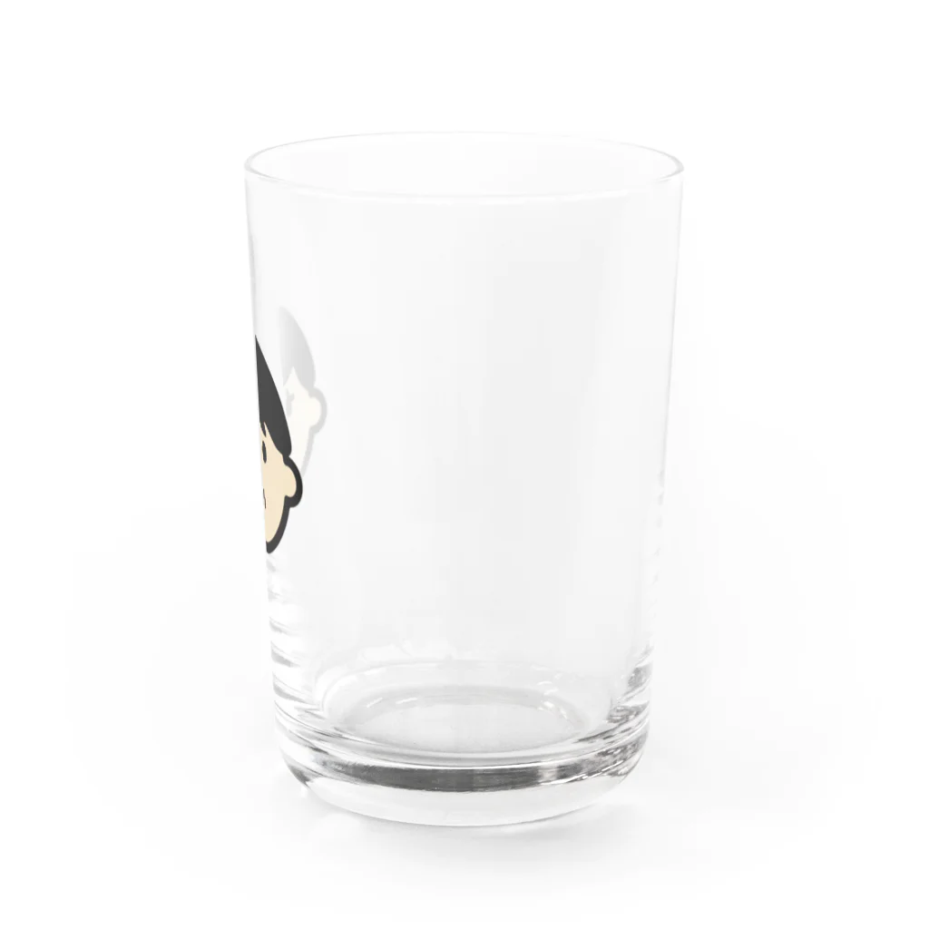 haruの納得いかないの顔グラス Water Glass :right