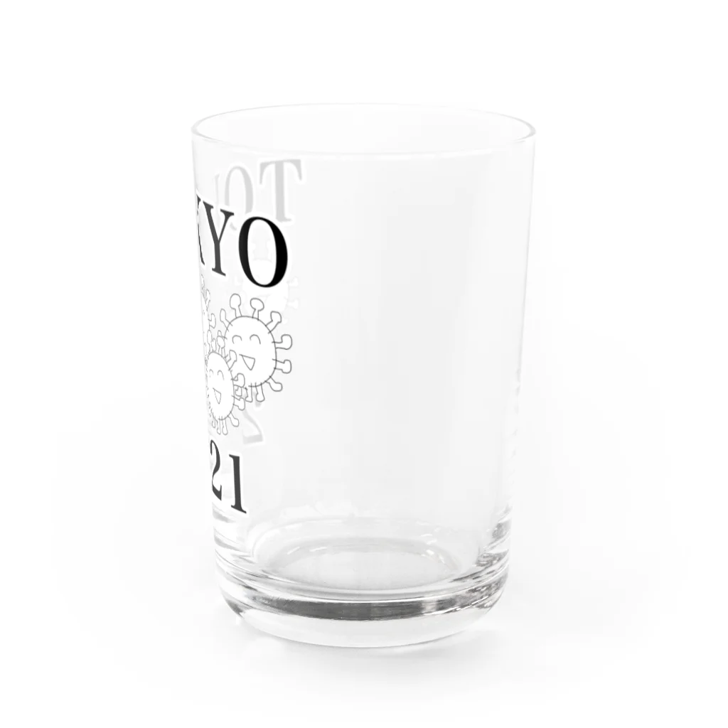 セブ山のグッズ売り場の地名と数字 Water Glass :right