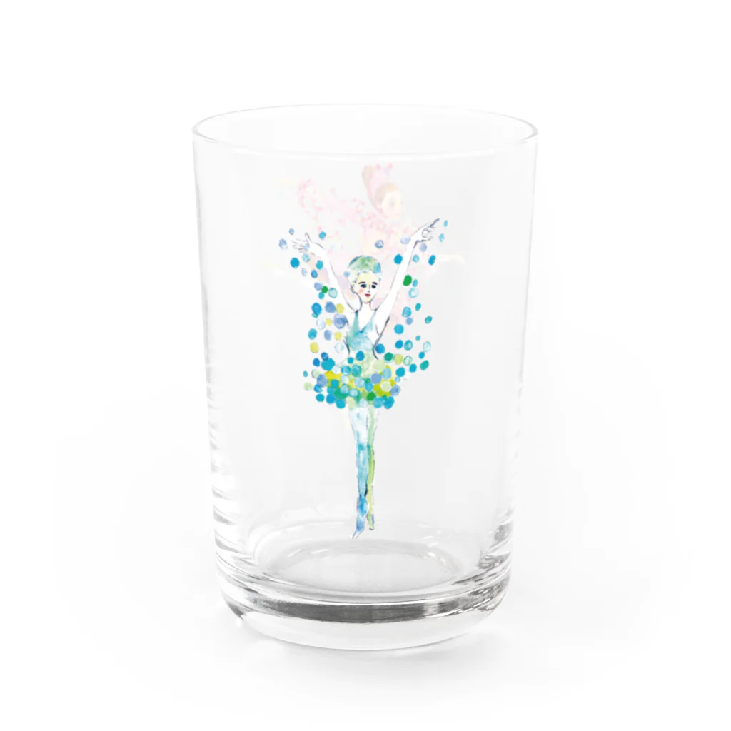 NAHO BALLET STUDIOの金平糖の精🍬と雪の精❄️ Water Glass :right