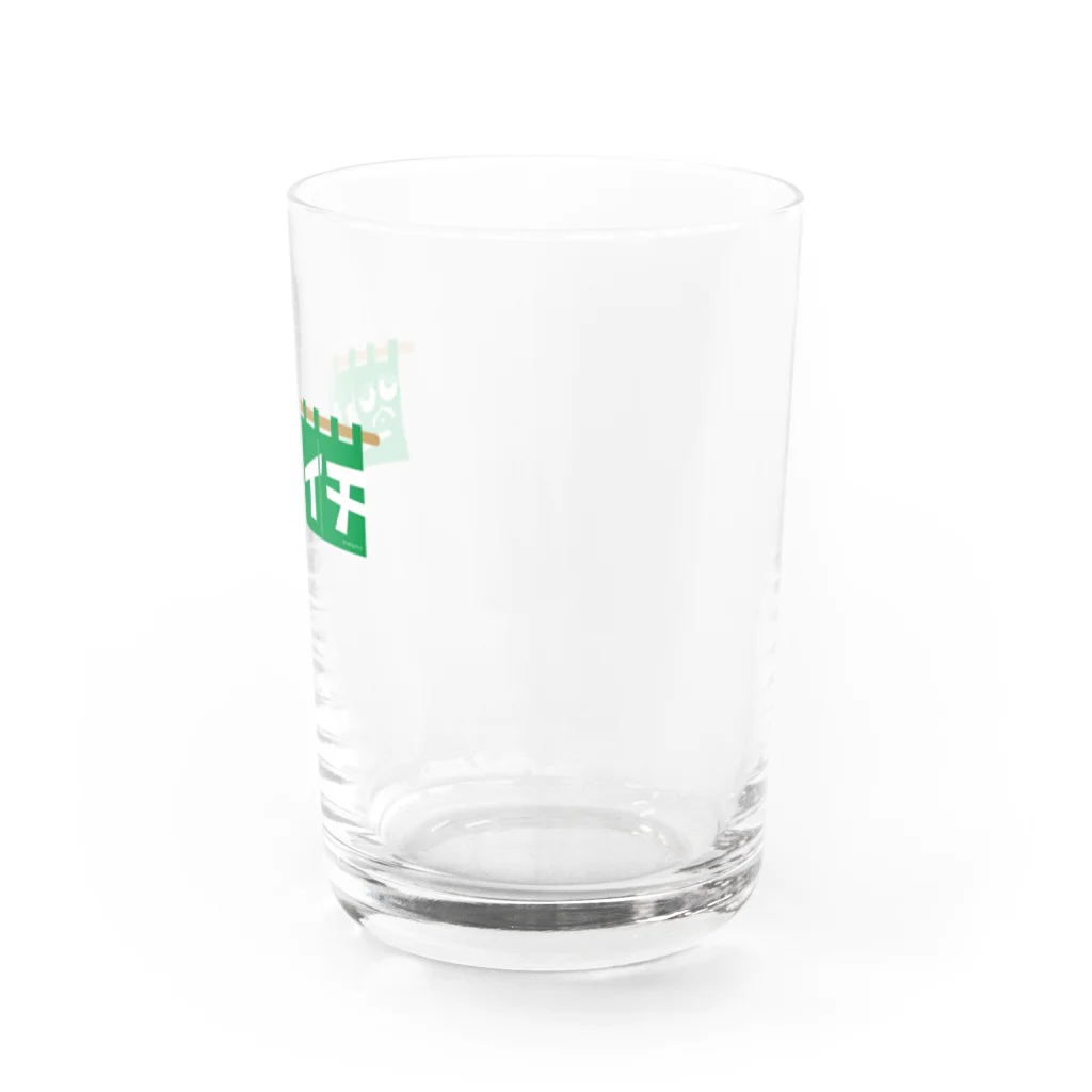 ツカイチ商店の暖簾ロゴ Water Glass :right