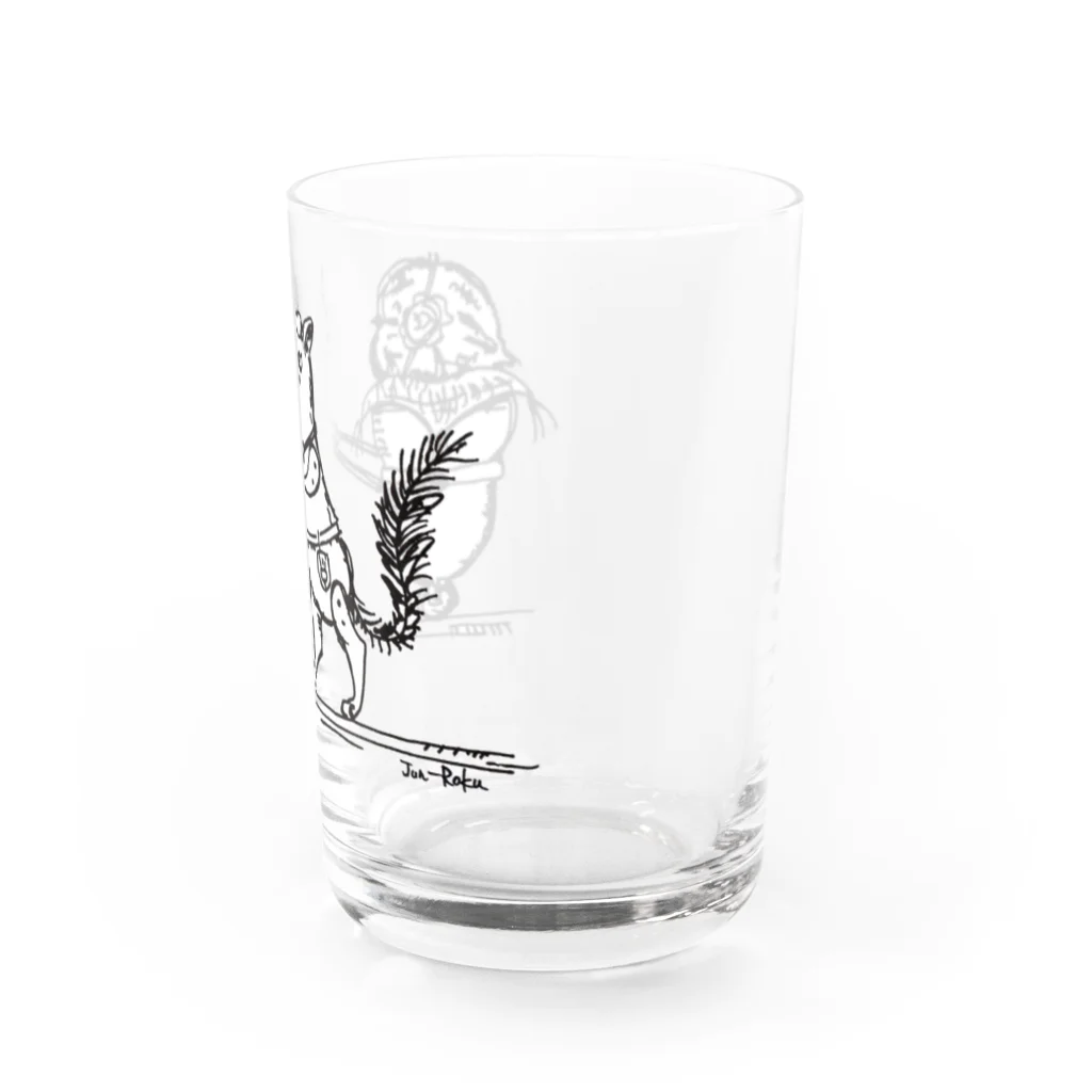 馴鹿 Jun-Rokuの運び屋のリス Water Glass :right