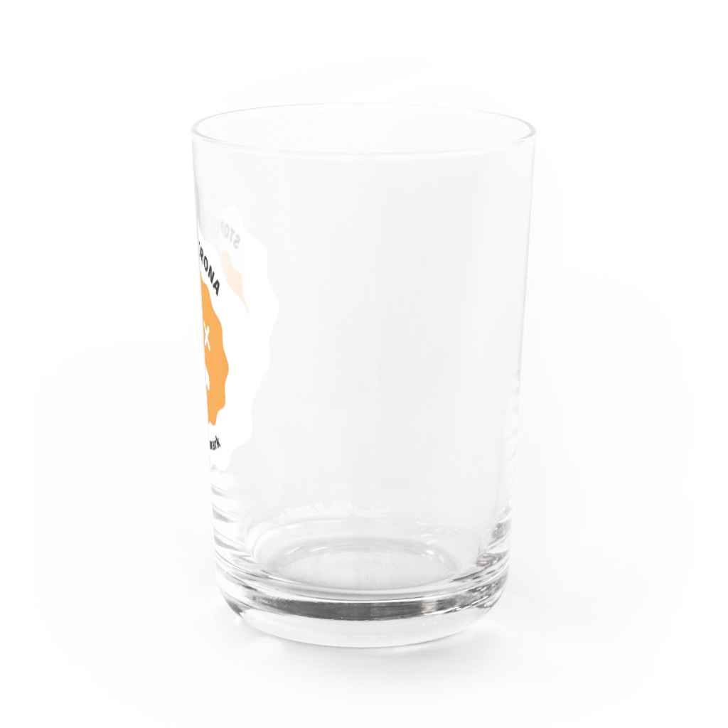 コロナマーク / corona-markのコロナマーク / stop corona Water Glass :right