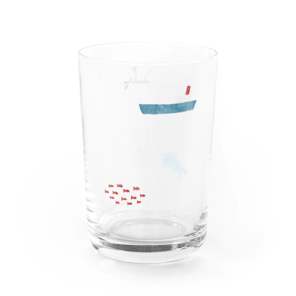 omori tsukushiの船と魚 Water Glass :right