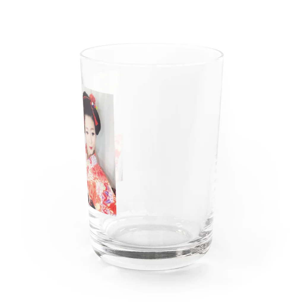 荒木ちえオリジナルグッズの歌う漫画家荒木ちえ Water Glass :right