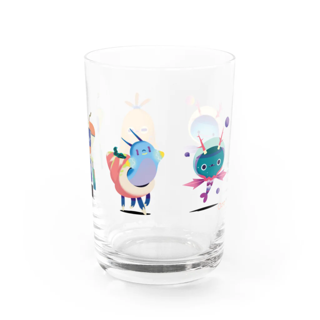 ラシマ工房のロボットりょうしとなぞのいきもの Water Glass :right