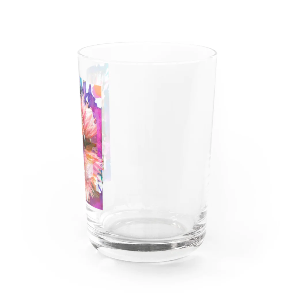 hugging love ＋《ハギング ラブ プラス》の+ Fete des fleurs 01《king Protea》 Water Glass :right