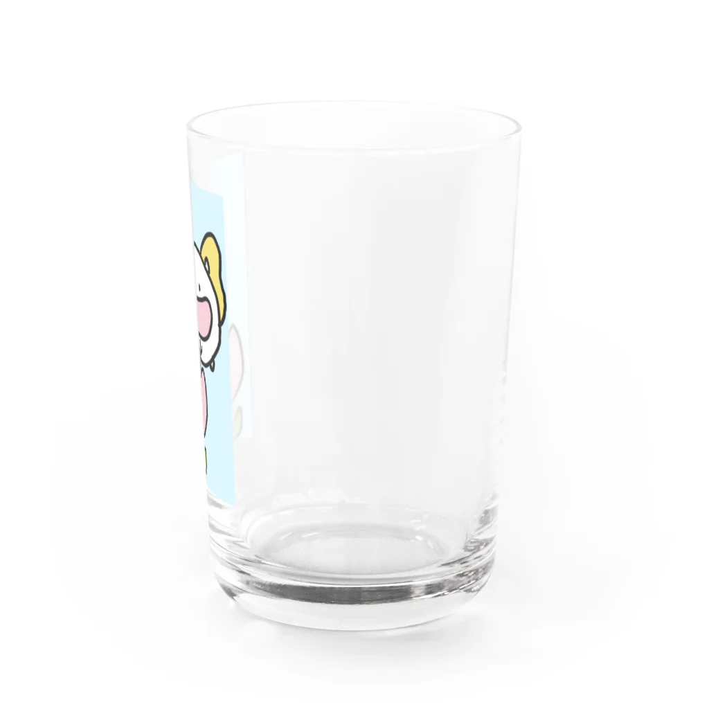 ダイナマイト87ねこ大商会のチューリップの中に酢昆布を入れるちょうちょねこです Water Glass :right