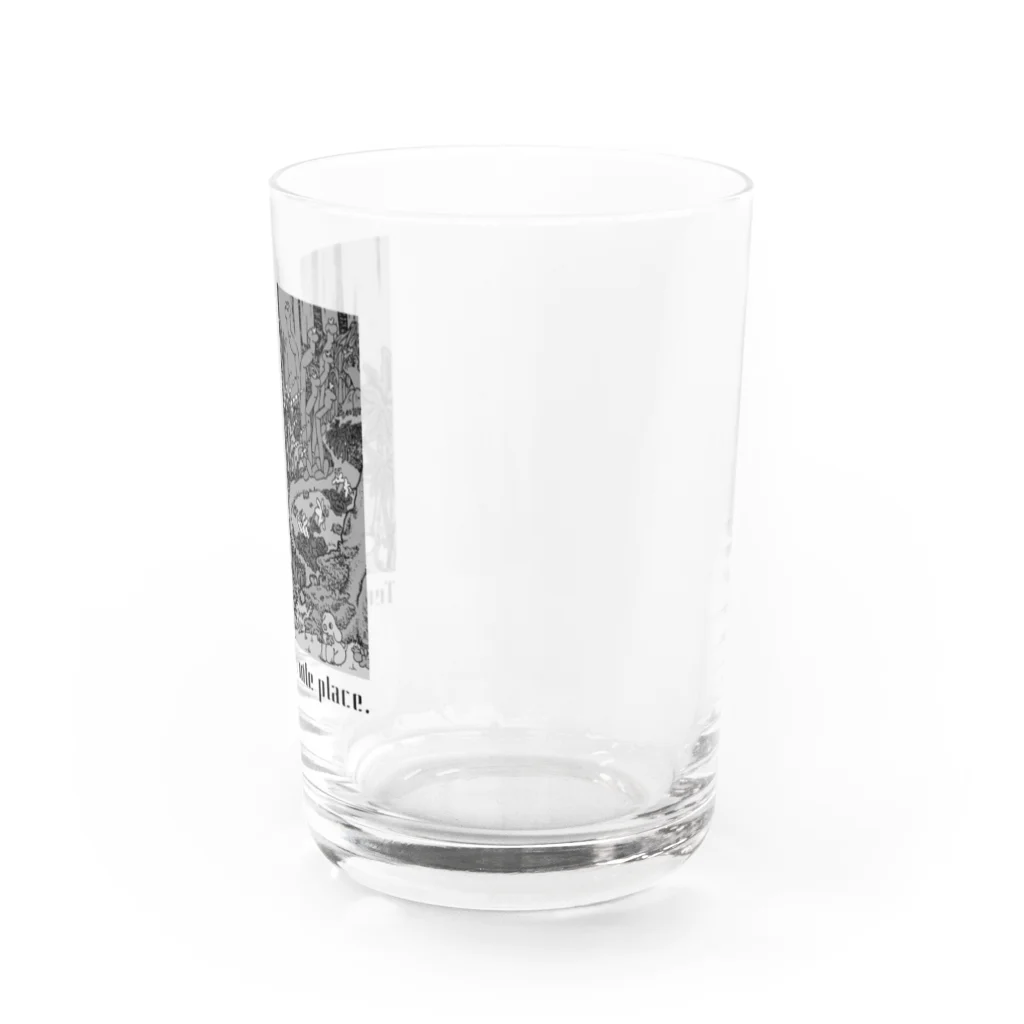 わにのテンカズーの雑貨屋さんのTencazu's Favorite Place /モノクロ Water Glass :right