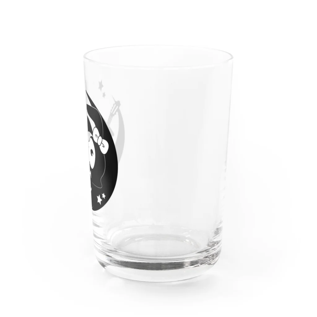 いろんないきものの月ウサギター（顔） Water Glass :right