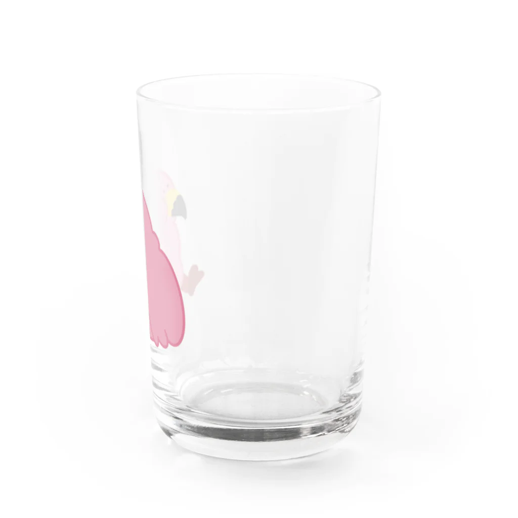 Labo gaokaのもっとふとりすぎたフラミンゴ Water Glass :right