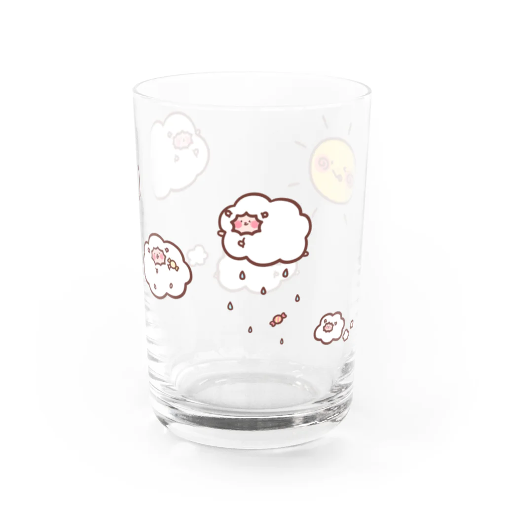 おてんば魔法店のもこもこひつじぐもさん Water Glass :right