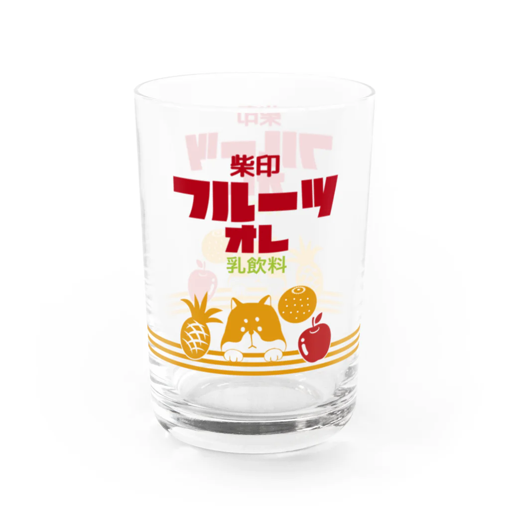 Supergirl Galleryの【柴組】柴印のフルーツオレ Water Glass :right