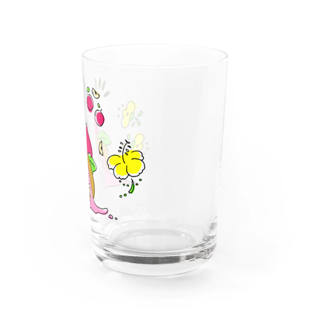 SUMOMOの真夏の麦わら帽子ちゃん Water Glass :right