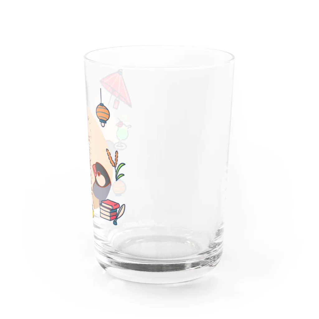 小鳥雑貨商会　SUZURI店の小鳥雑貨商会 Water Glass :right