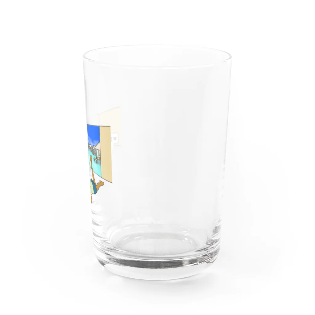 いっつ　あ　すもーるわーるどのひきこモルディブ Water Glass :right