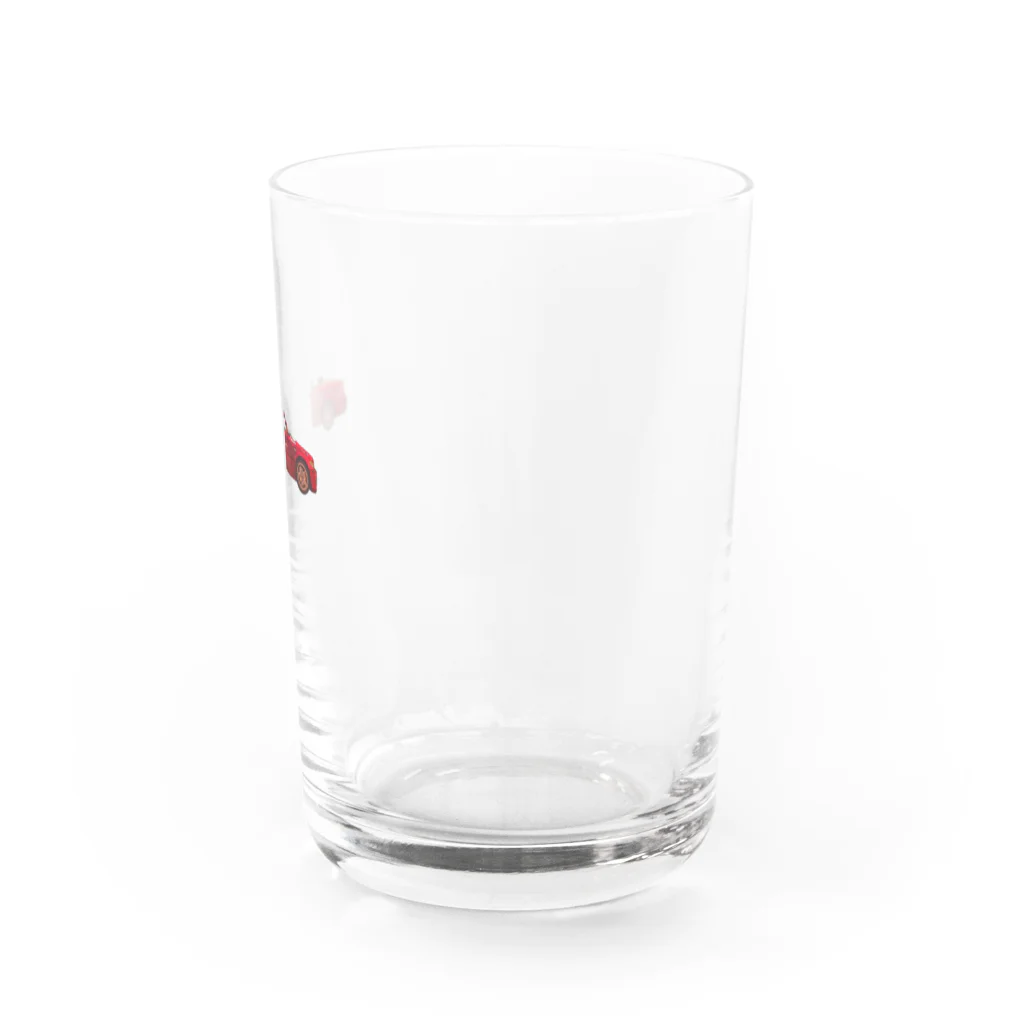 G I A Rの外国の赤い車 Water Glass :right