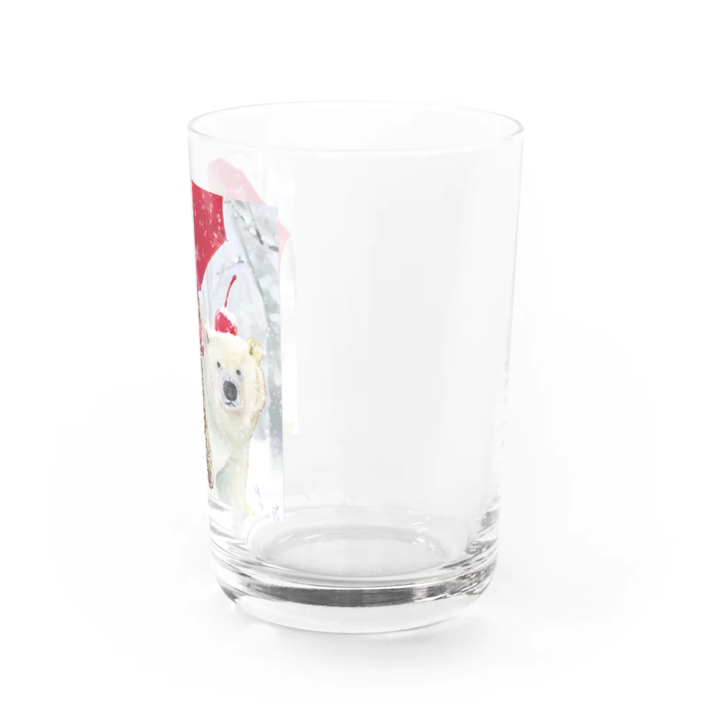 つるしまたつみのシロクマ Water Glass :right