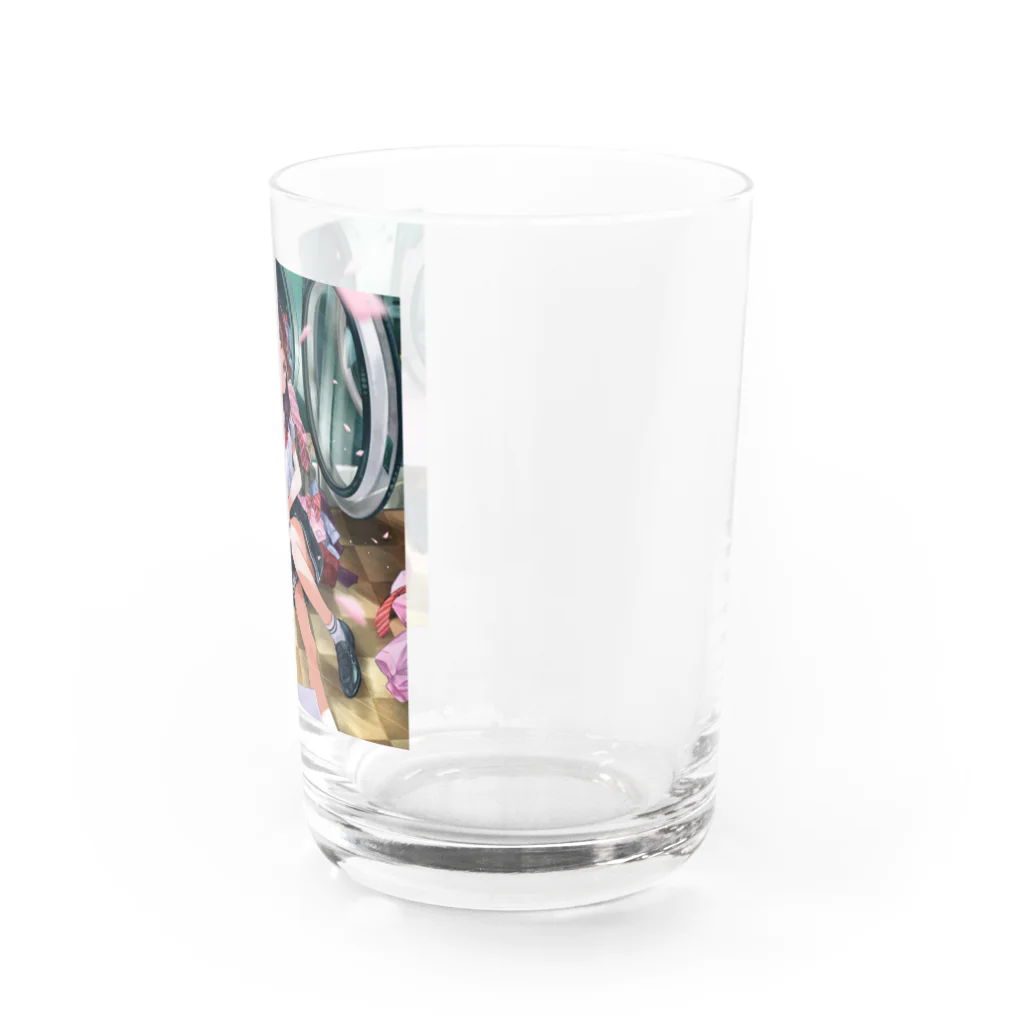 つるしまたつみのこの気持ちも洗い流して Water Glass :right