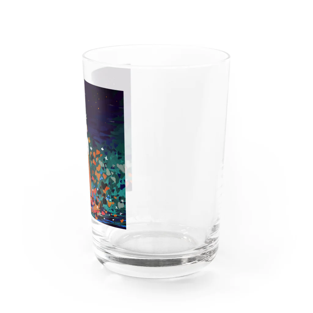 せんの夜明けの花 Water Glass :right