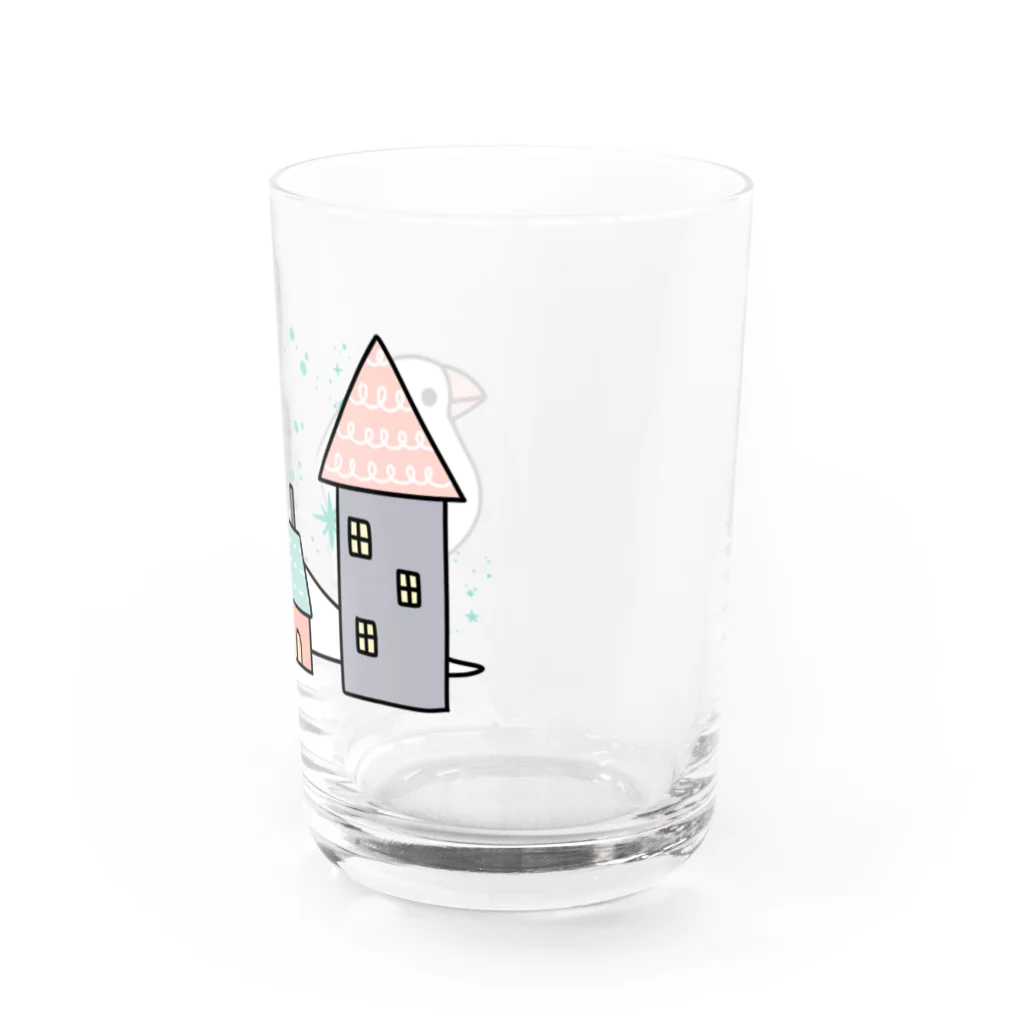 ・buncho days・ 文鳥デイズのStay home 文鳥 Water Glass :right