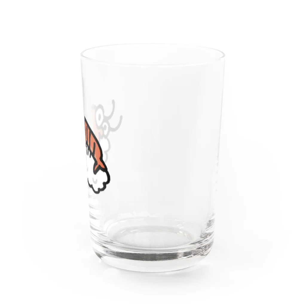 やなぶしのほんわかグッズのエビ寿司 Water Glass :right