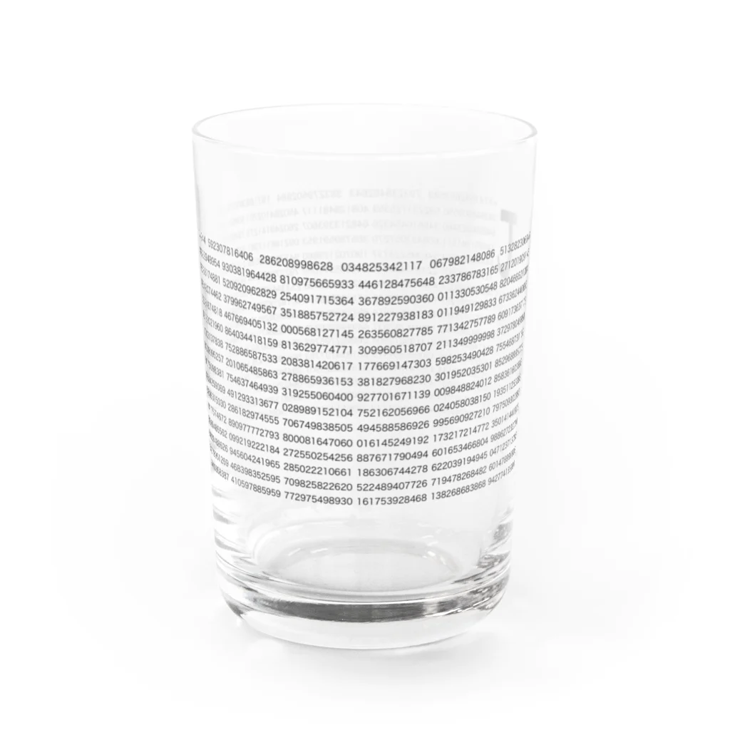 理系の円周率2221桁 Water Glass :right