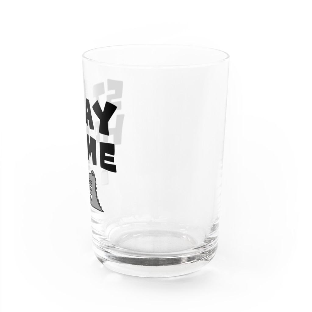 麦畑のステイホーム(ゲームをしてるワニ) Water Glass :right