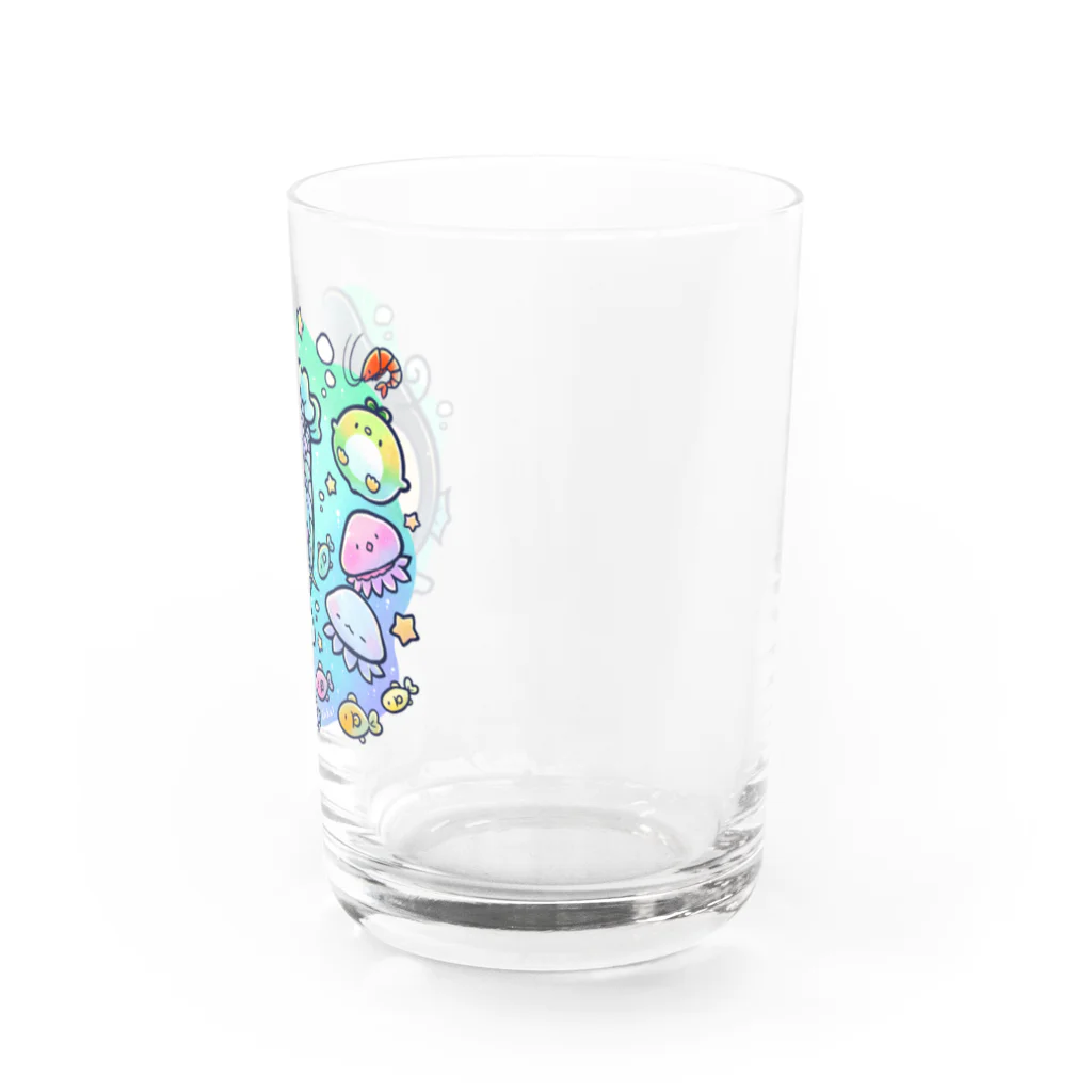 エコペン研究所の海の中のアマビエ Water Glass :right