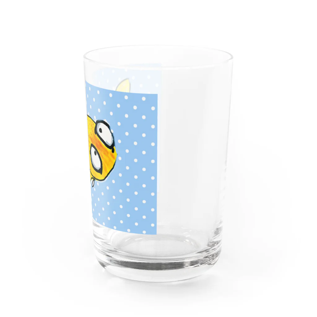 316(MIHIRO)の金魚の頂天眼ちゃん Water Glass :right