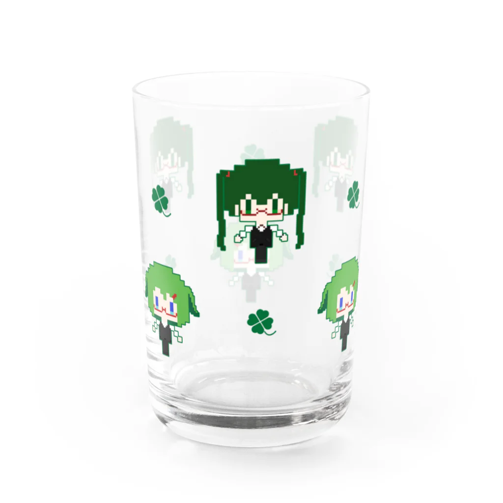 アピィ☘️文学少女人形Vtuberのグラス（BARクローバー） Water Glass :right