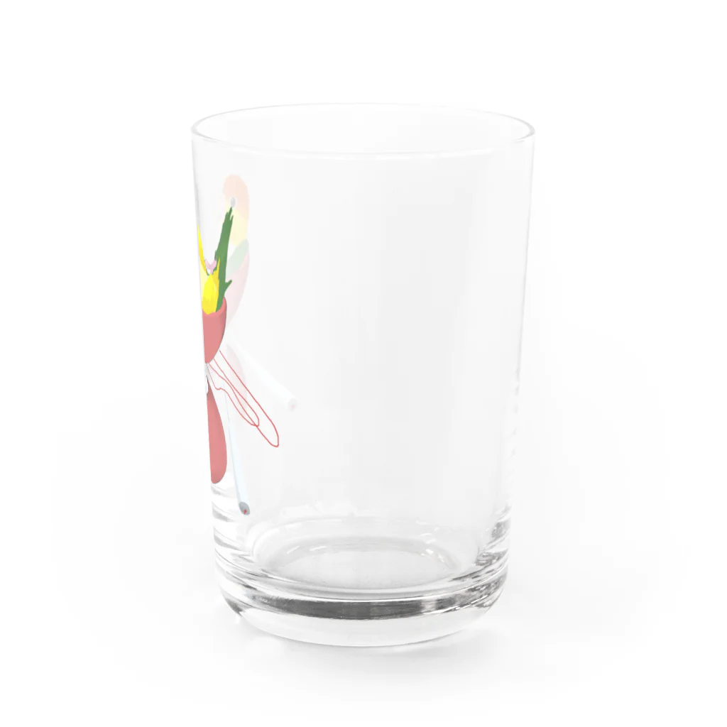 わおさきのシロハラonディア C Water Glass :right