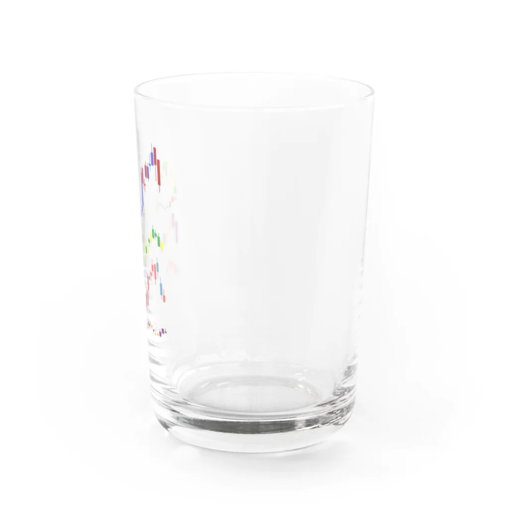 プリズモリイの箱のうねうねローソク足4本 Water Glass :right