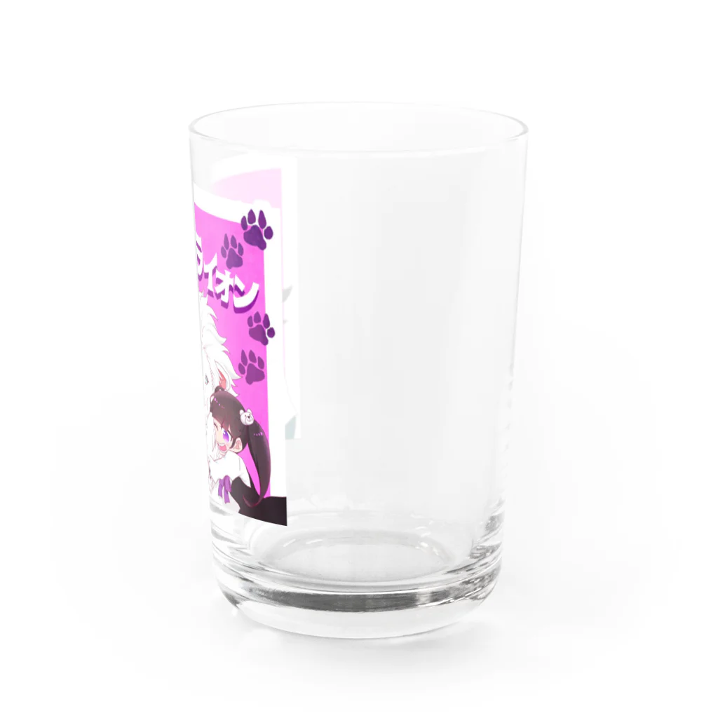 ふゆらいのライオンのふゆのライオン Water Glass :right