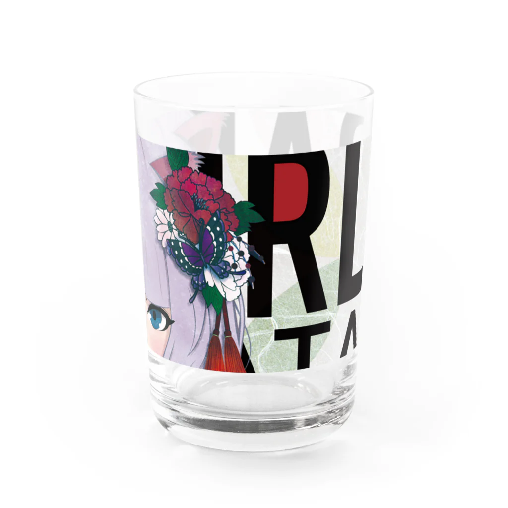 松や SUZURI店のBAD GRIL NEKOMATAのグッズ Water Glass :right