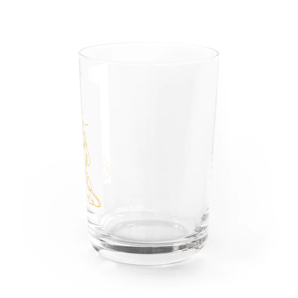 ぐりぐり子の黄色の女の子 Water Glass :right