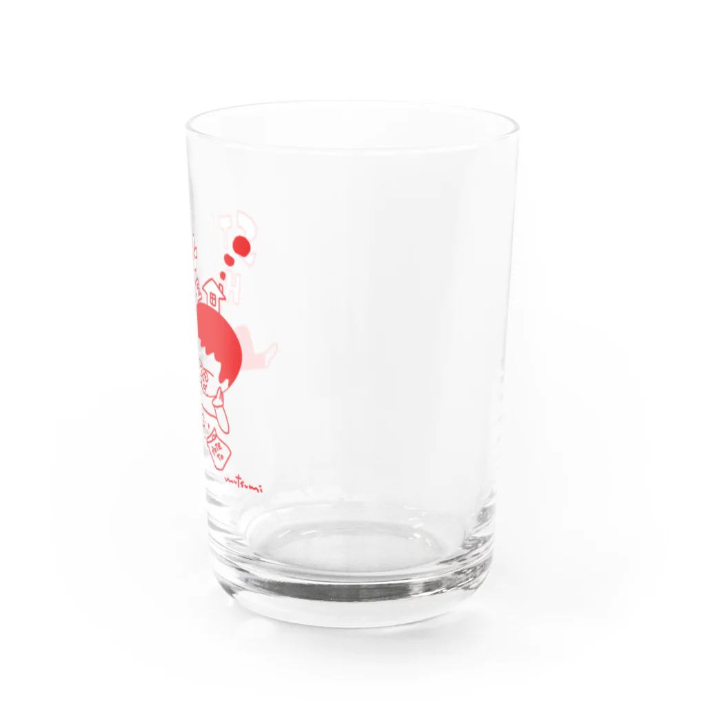 mutsumi_illustration SHOPのホームくん Water Glass :right