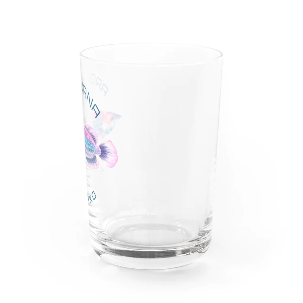 キナッコのキナッコさんちのカラフルアロワナ Water Glass :right