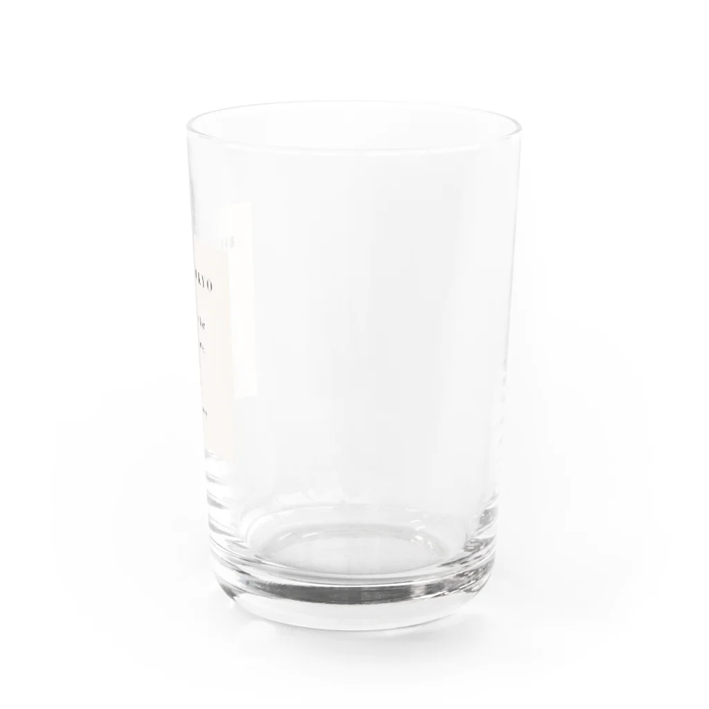 RiLiのプリントロゴ Water Glass :right