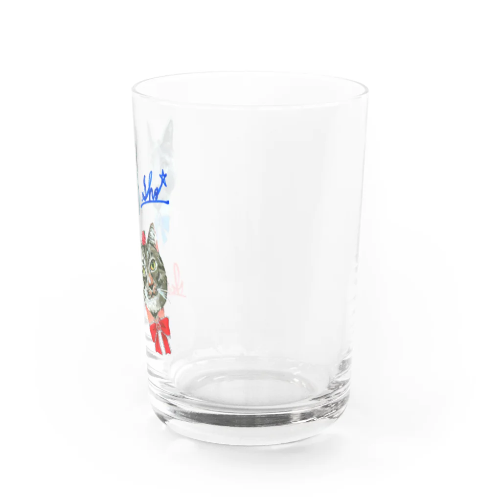 ＊あり＊の虹色創世記の青君&苺心ちゃん Water Glass :right